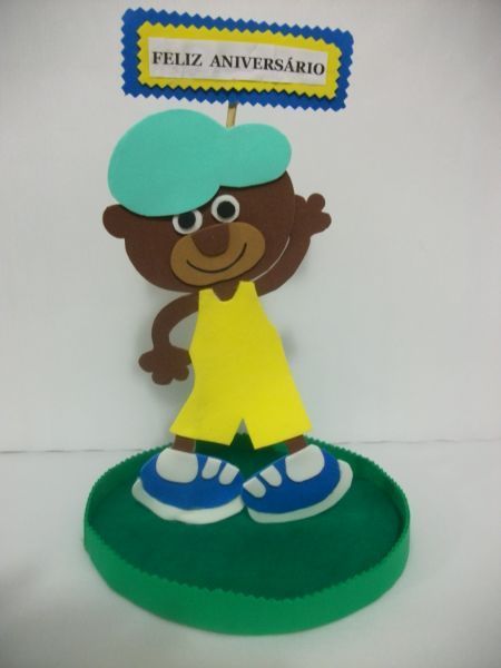 Enfeite - Ursinho Aniversário - Clique na imagem
