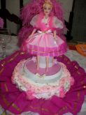 Bolo Boneca Barbie- Festa