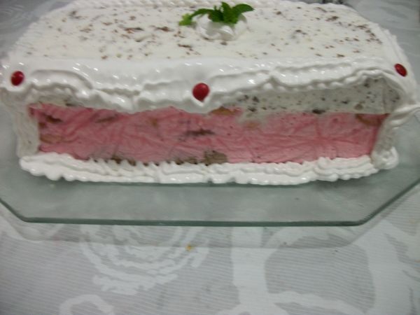 Pavê Natalino de Sorvete