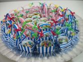 Brigadeiro Branco com confeitos coloridos