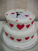 Bolos de Casamento Corações