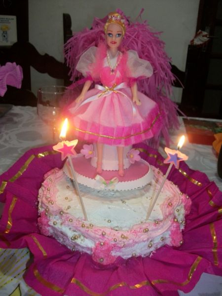Bolo Boneca Barbie- Festa