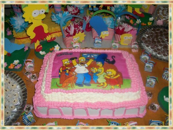 Bolo de Aniversário Simpons