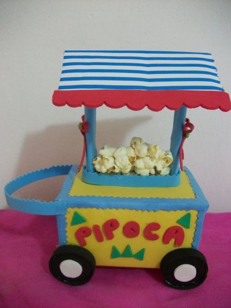 Enfeites - Carrinho de Pipoca- Clique na imagem