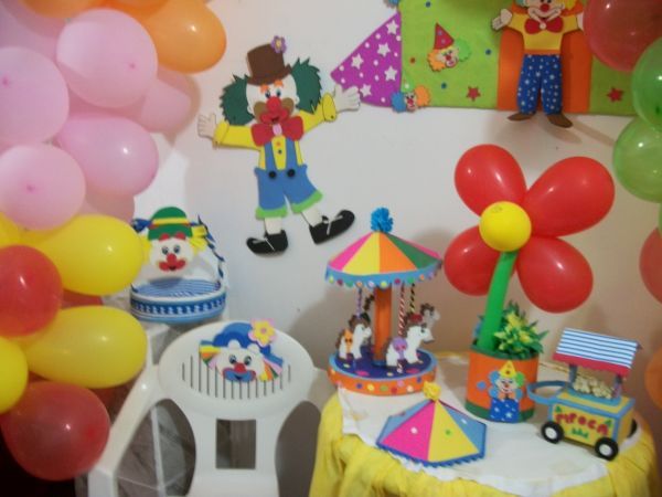 Mesa temática Palhaços