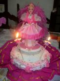Bolo Boneca Barbie- Festa