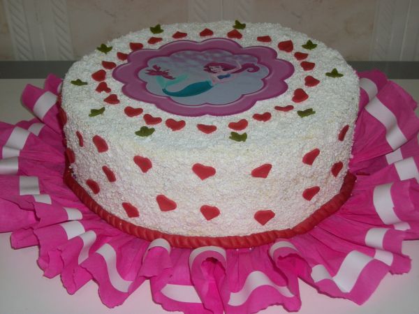 Bolo Princesa Ariel