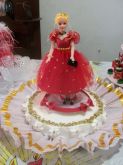 Bolo Boneca Barbie- Festa