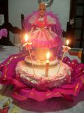 Bolo Boneca Barbie- Festa