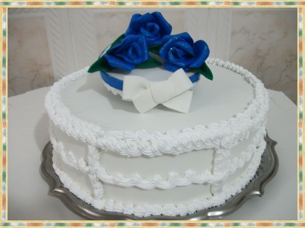Bolo Rosa Azul
