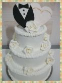 Bolo de Casamento Romântico