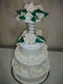 Bolo de Casamento Topo de Rosas